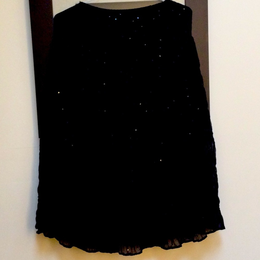 Ronni Nicole Gorgeous Sparkly Dressy Black Skirt with Sequin enhancement Sz8 - Picture 1 of 3